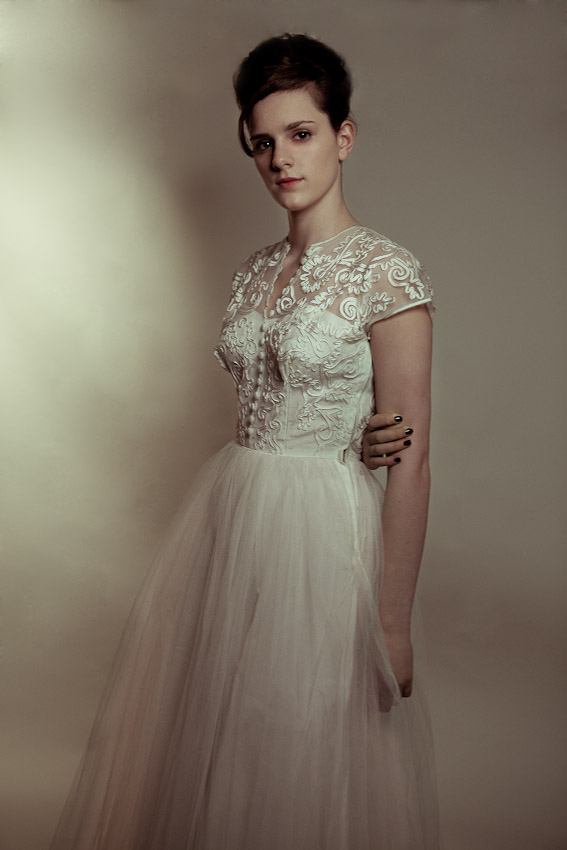 Mad Men inspired photoshoot, by vintage bridal wear specialist, Heavenly Vintage Brides...