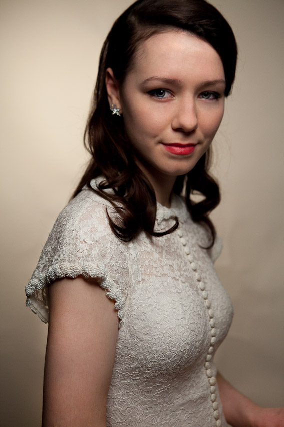 Mad Men inspired photoshoot, by vintage bridal wear specialist, Heavenly Vintage Brides...