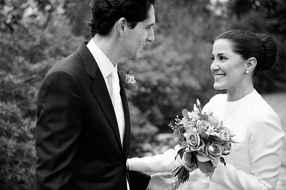 An Intimate London Elopement for a Valentino Bride - Photography by Dominique Bader...