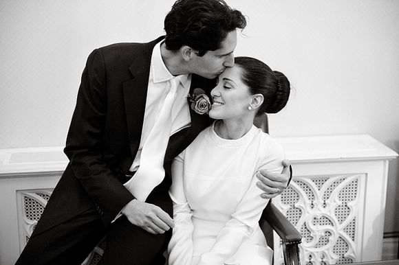 An Intimate London Elopement for a Valentino Bride - Photography by Dominique Bader...