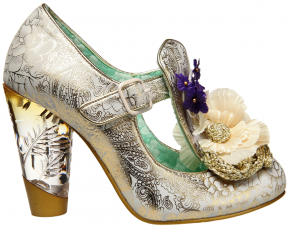 irregular choice silver shoes