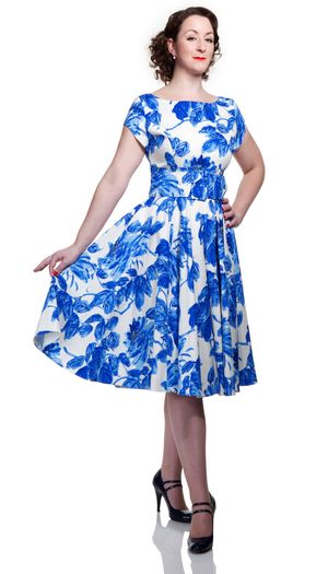 Joan dress  front royal blue from Jane & Marilyn - no credit