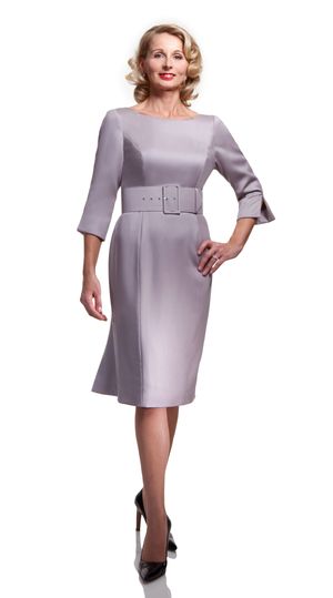 Grace dress  - front pearl grey from Jane & Marilyn no credit