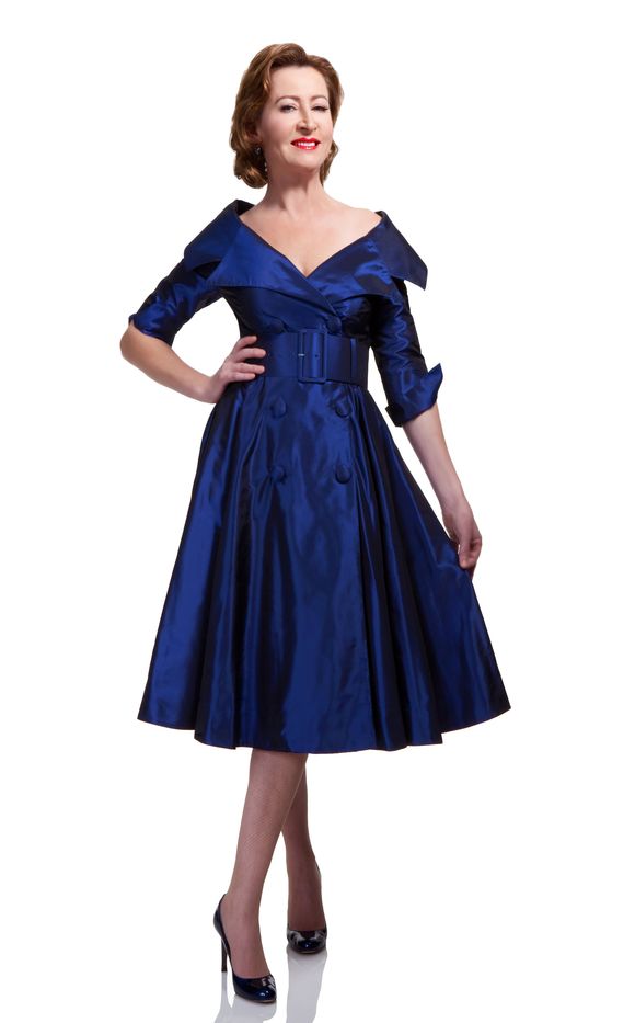 Blue Peacock dress from Jane & Marilyn £845 no credit