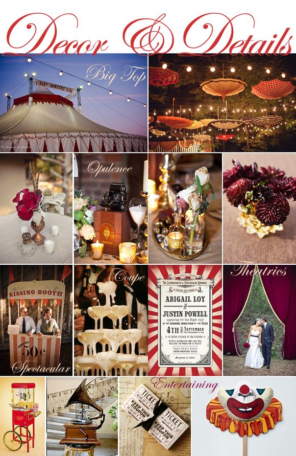 Water for Elephants Bridal Inspiration Board