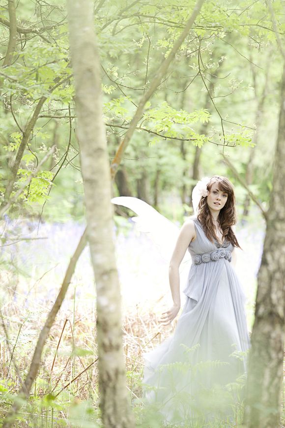 Cottingley Fairies inspired woodland wedding photoshoot