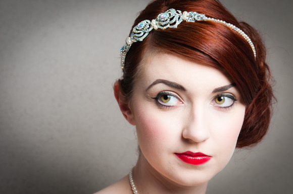 The Annabel vintage inspired bridal headpiece by Corrine Smith...