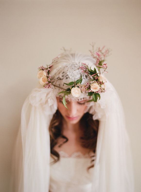 Lily Allen wedding veil by Delphine Manivet