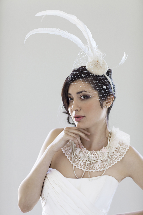 Unconventional and unusual wedidng veils and bridal headpieces, Berektah