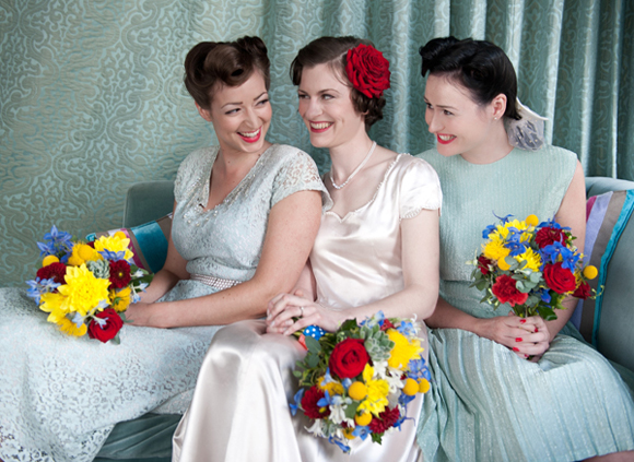 1940s Bridesmaids and Wedding Inspiration