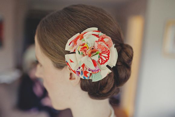 Hetty Rose fabric flower hair accessory