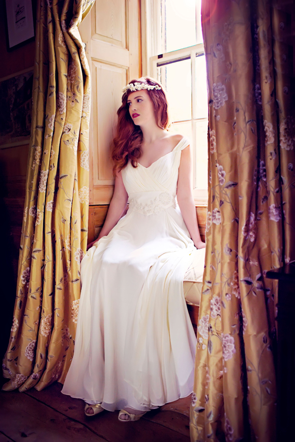 Charlotte Casadejus vintage inspired wedding dress....