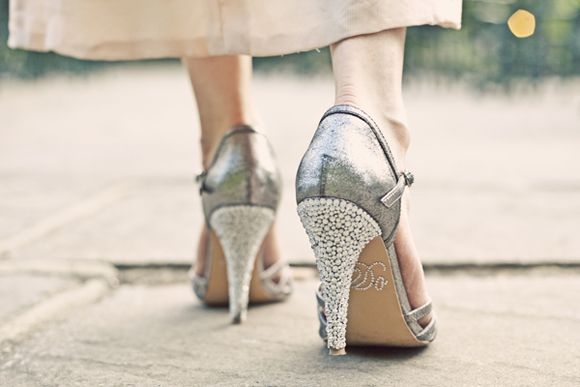 Vinage wedding shoes