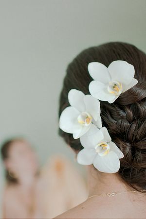 Orchid hair accessory