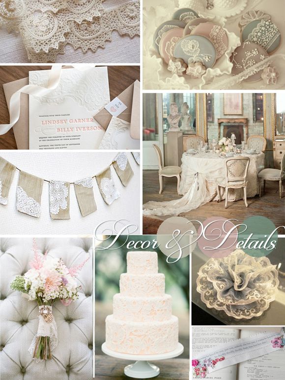 Lace - Wedding day decor & details