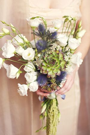 Sarah Gawler Photography - Wedding Day Succulent Bouquet