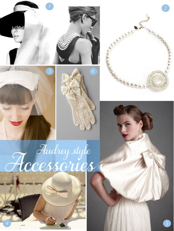 Audrey Hepburn Inspired Wedding Accessories