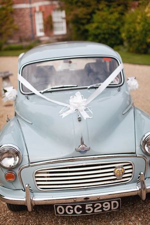 Morris Minor wedding car
