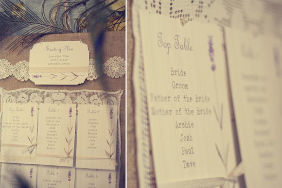 Cotton and lavender seating plan -www.photographybykatie.co.uk