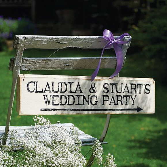rustic wedding signs