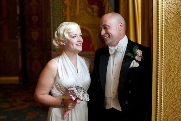 Art deco bride by Sussex Wedding Photographer Chris Giles
