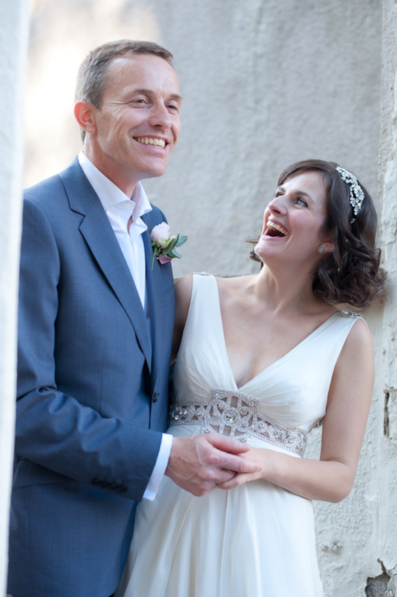 Cleopatra by Jenny Packham worn with a Jo Barnes headpiece