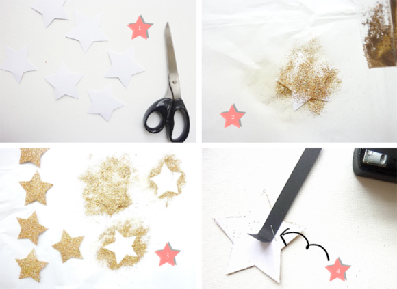 Glitter Star Favour Wraps by Berinmade, Prepared for the Love My Dress Wedding Blog