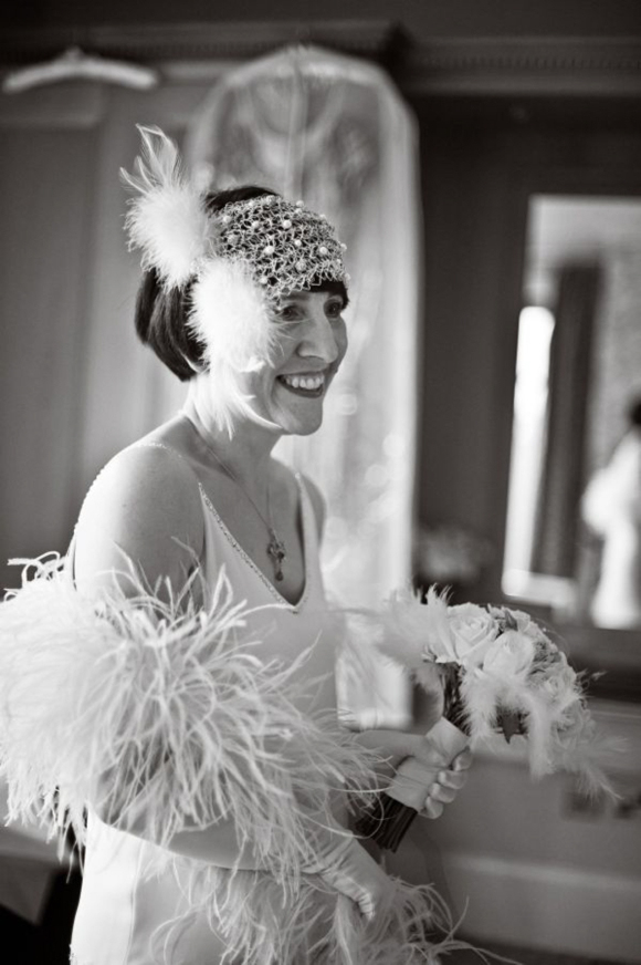 1920s flapper bride