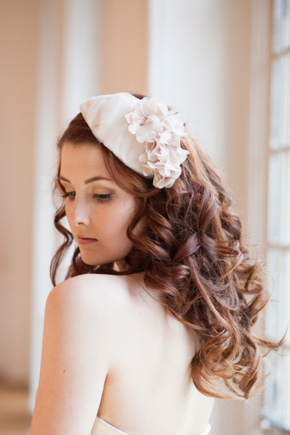 Millesime Cherry Blossom Tulle and Floral Bridal Cap.jpg