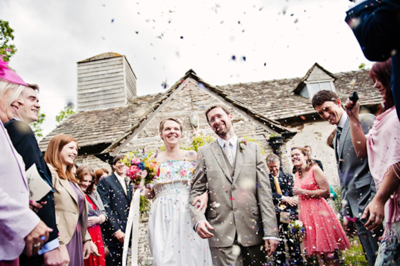 A wedding dress made from tableclothes, by Cardiff & South Wales Wedding Photographer, Aga Tomaszek