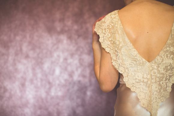 lace collar detail, wedding dress