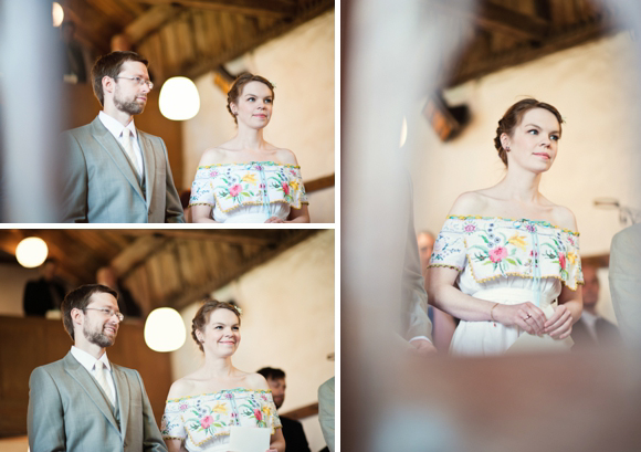 A wedding dress made from tableclothes, by Cardiff & South Wales Wedding Photographer, Aga Tomaszek