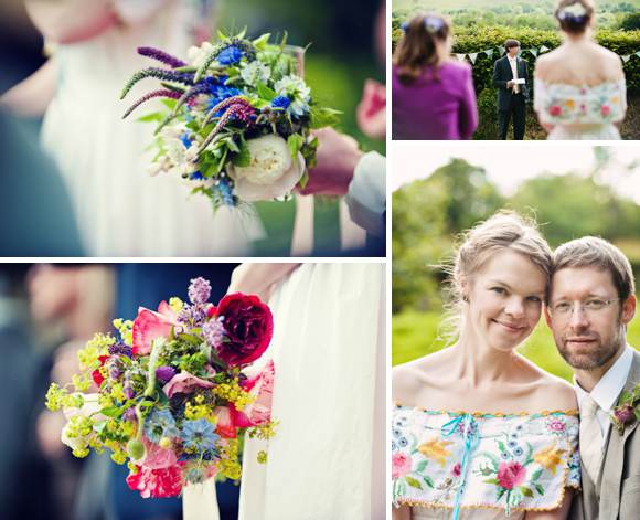 A wedding dress made from tableclothes, by Cardiff & South Wales Wedding Photographer, Aga Tomaszek