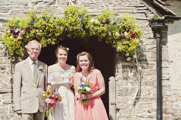 A wedding dress made from tableclothes, by Cardiff & South Wales Wedding Photographer, Aga Tomaszek