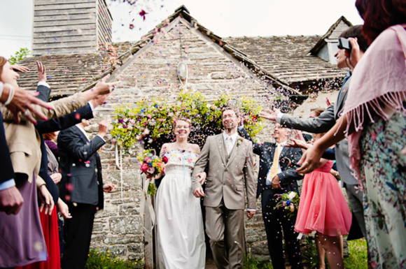 A wedding dress made from tableclothes, by Cardiff & South Wales Wedding Photographer, Aga Tomaszek