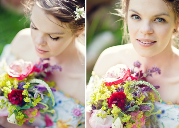 A wedding dress made from tableclothes, by Cardiff & South Wales Wedding Photographer, Aga Tomaszek