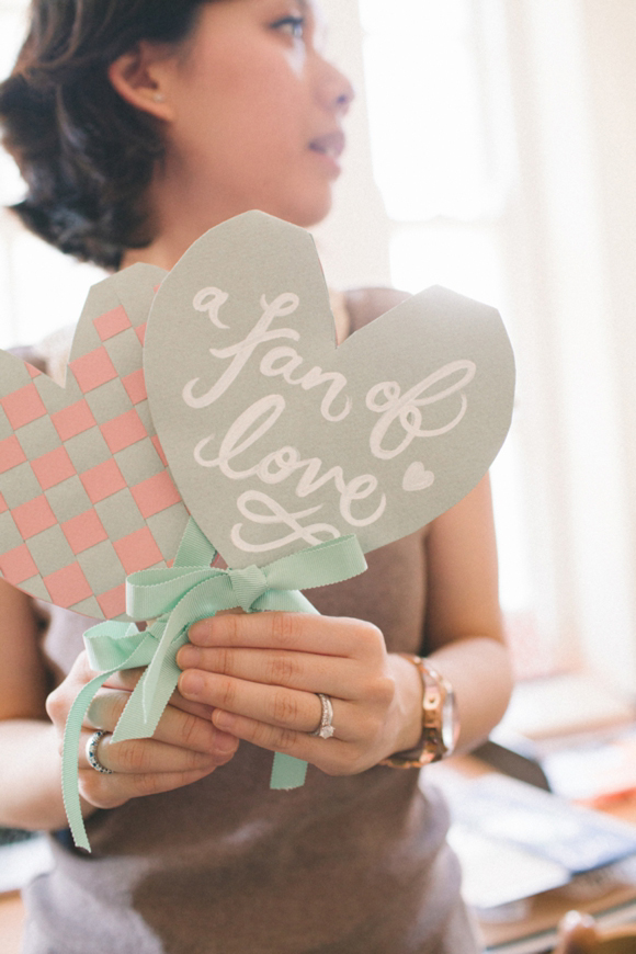 Woven Heart Wedding Fans by Berinmade for Love My Dress Wedding Blog...