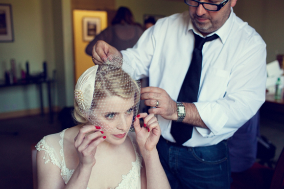 A 1920s and 1930s inspired wedding at Eltham Palace, Bride wearing Kristene by Claire Pettibone...