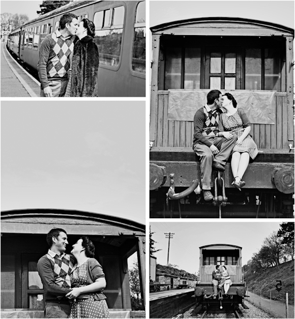 1940s inspired engagement shoot...