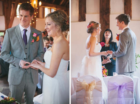 Benjamin Roberts wedding dress, orange wedding shoes, Smeetham Hall barn wedding….