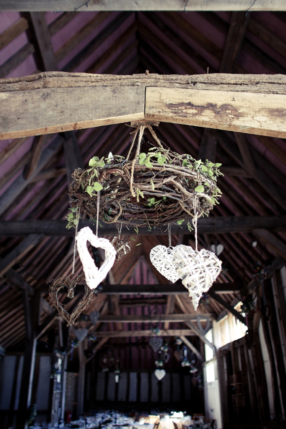 A woodland wedding with daisies