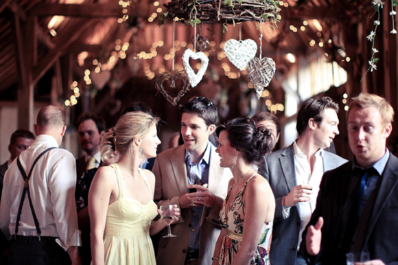 A woodland wedding with daisies