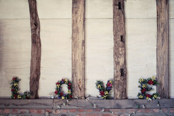 A woodland wedding with daisies