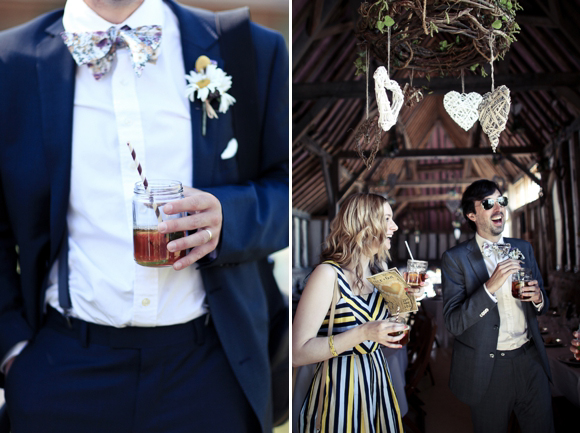 A woodland wedding with daisies