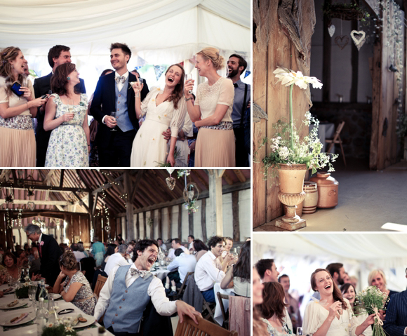 A woodland wedding with daisies