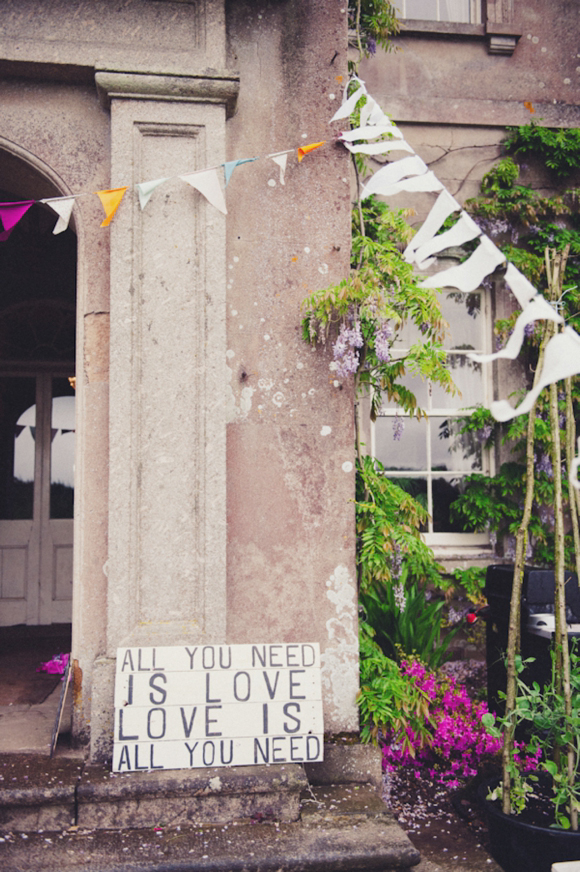 All you need is love wedding sign