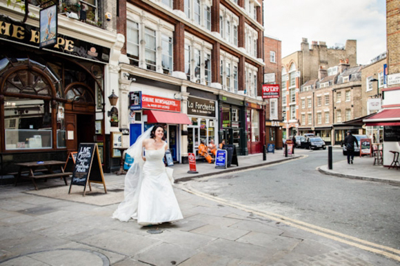 East London Wedding, Stephanie Allin wedding dress