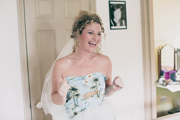 Bride with balloons