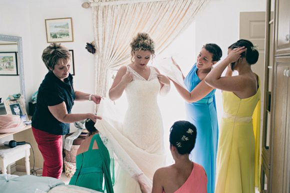 Bride with balloons