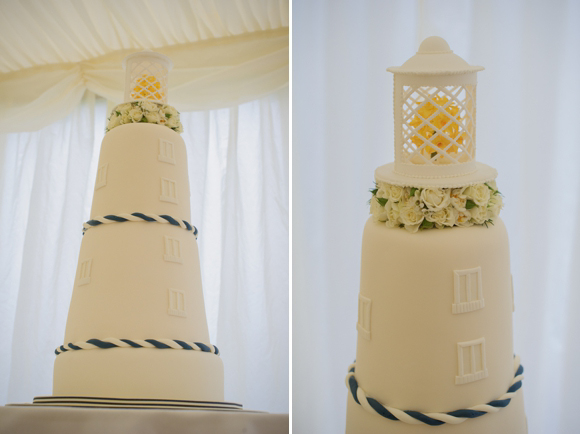 Lighthouse wedding cake